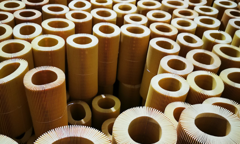 Cured paper for spin-on oil filter